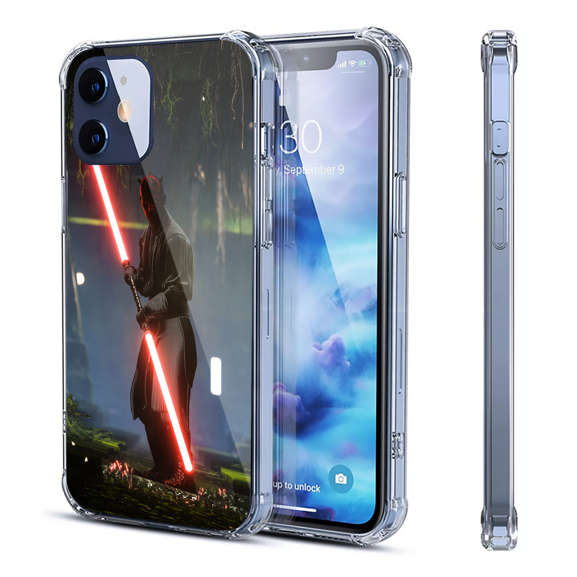 （画像用） スター・ウォーズ Star Wars 【iPhone 12シリーズ対応】透明スマホケース（クリアソフトケース）